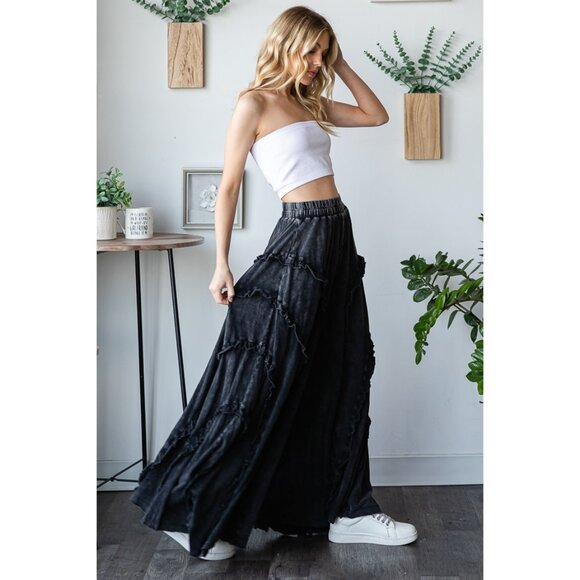 Oli & Hali Ruffle Detail Wide Leg Flare Pants NEW Size Medium - Picture 6 of 9